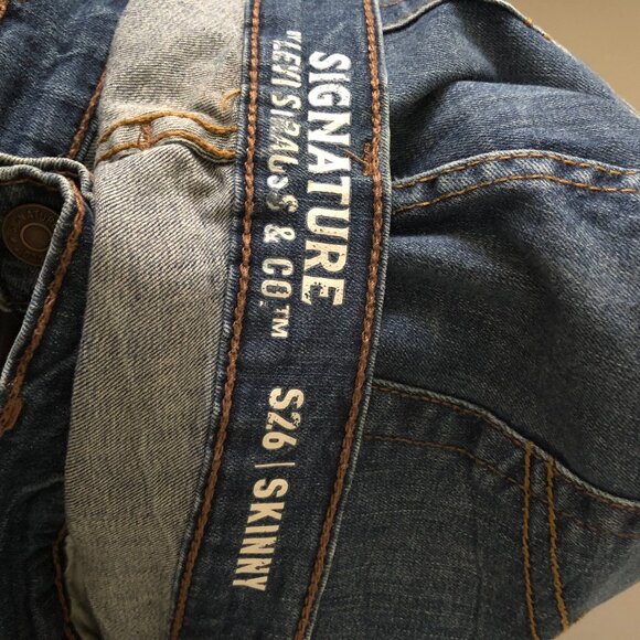 LEVI’S SIGNATURE SKINNY S26 JEANS 36/32 MEN’S NWOT - Picture 5 of 11